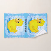 Bain en caoutchouc jaune (Serviette à main)