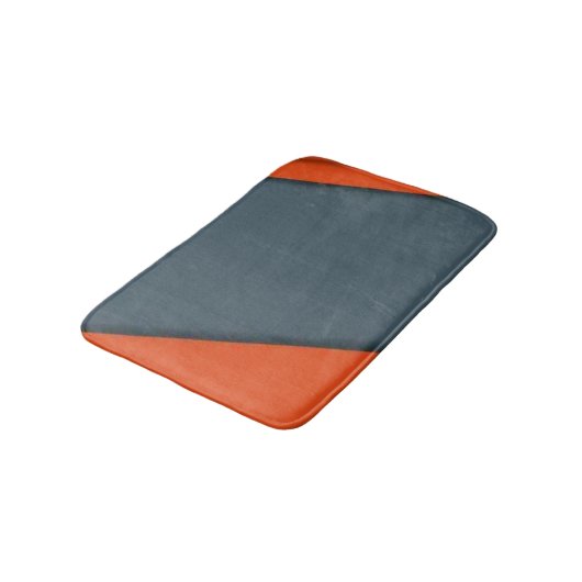 Bain Et Tapis De Bain Orange Et Graw (Angle)