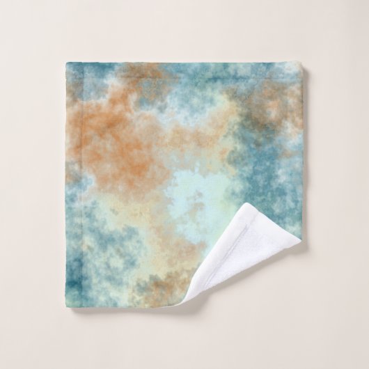 Bain Gold et Turquoise  (Gant de toilette)