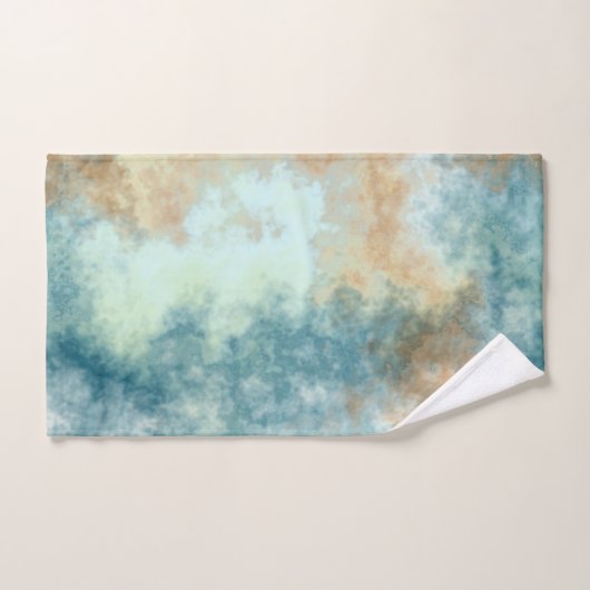 Bain Gold et Turquoise (Serviette à main)