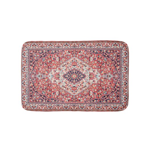 Bain Impression de tapis de soie persan (Devant)