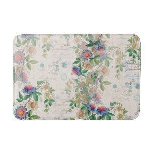 Bain Le Plumeria tropical d'île fleurit le tapis de