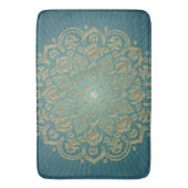 Bain MANDALA Golden Rosette - Mat de bain, Tapis (devant Vertical)