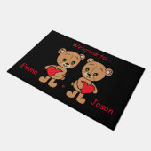 Bain mignon avec tapis de porte de coeur (Incliné)