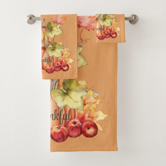 Bain Orange Sois Remercié, Sois Béni Serviette De  (En situation)