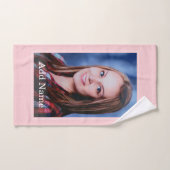 Bain personnalisé photo et texte (Serviette à main)