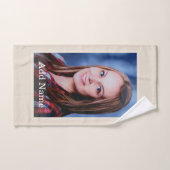 Bain personnalisé photo et texte (Serviette à main)