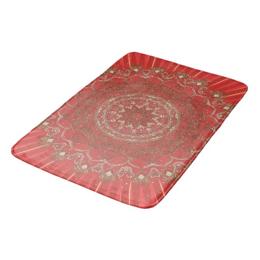 Bain Sun Mandala - Mat de bain, Tapis (Angle)
