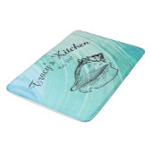 Bain Tapis côtier de cuisine de monogramme de (Angle)