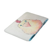 Bain Tapis de bain, aquarelle Poussin Bébé (Angle)