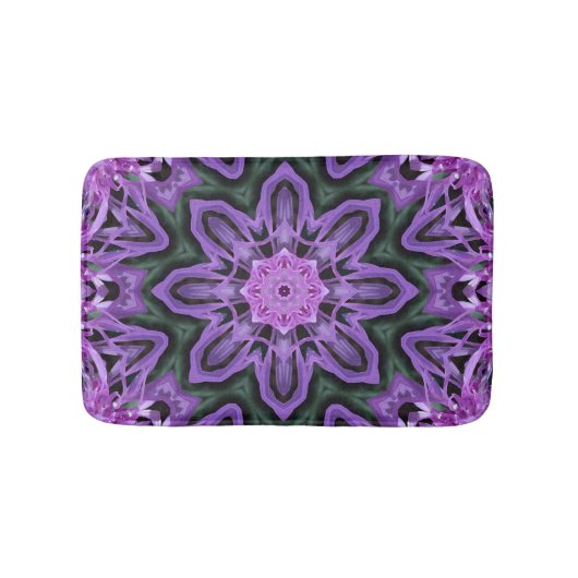 Bain Tapis de bain, image de kaléidoscope abstrait (Devant)