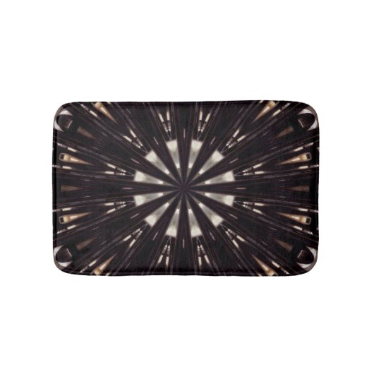 Bain Tapis de bain, image de kaléidoscope abstrait (Devant)