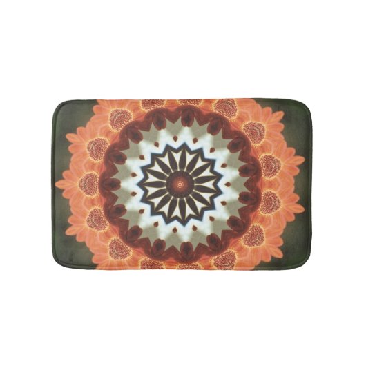 Bain Tapis de bain, image de kaléidoscope abstrait (Devant)