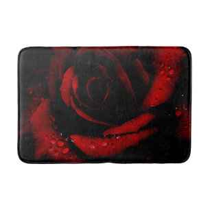 Bain Tapis de bain/rose rouge