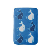 Bain Tapis de baleines pour des enfants bleus (Devant (Vertical))