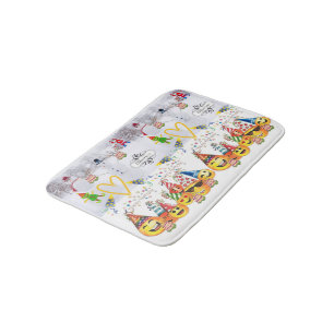 Bain Tapis de douche Joyeux Noël Bon Anniversaire salle