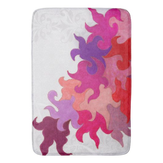 Bain Tapis de flamme Abstrait (devant Vertical)