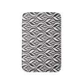 Bain Tapis de motif double moderne noir et blanc (Devant (Vertical))