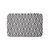 Bain Tapis de motif double moderne noir et blanc (Devant)