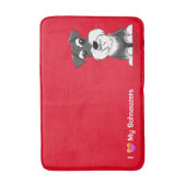 Bain Tapis de rouge de Schnauzer (Devant (Vertical))