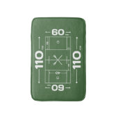 Bain Tapis de salle de bains de champ de lacrosse (Devant (Vertical))
