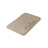 Bain Tapis de table pour chien - Botanique marron, Pers (Angle)