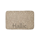 Bain Tapis de table pour chien - Botanique marron, Pers (Devant)