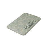 Bain Tapis de table pour chien - Botanique Vert Sauge, (Angle)