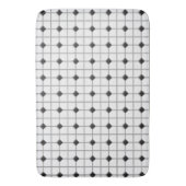 Bain Tapis noir et blanc "de regard de tuile" (devant Vertical)