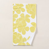bain tropicale moderne frangipani plumeria (Serviette à main)