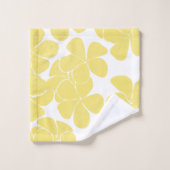 bain tropicale moderne frangipani plumeria (Gant de toilette)