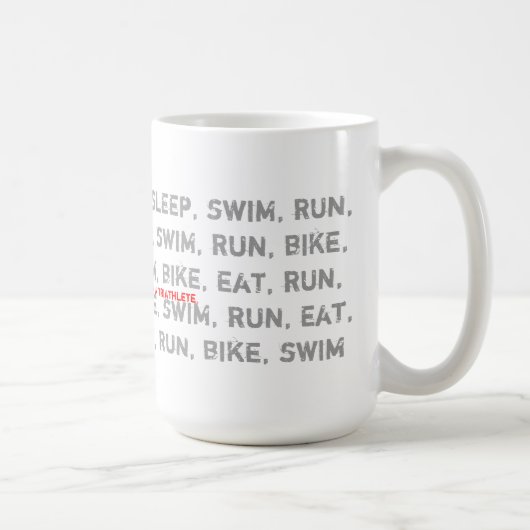 Bain, vélo, course - je suis un Triathlete - tasse (Droite)