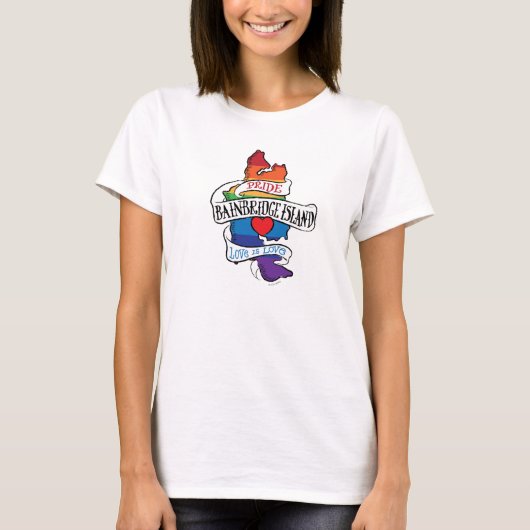 Bainbridge Island GLBT Pride T-shirt (Voorkant)