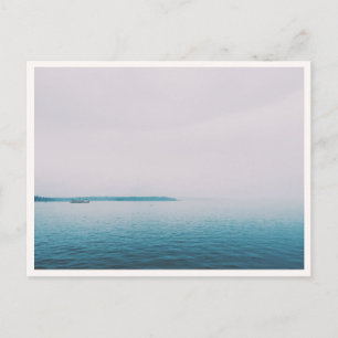 Bainbridge Island Nevelige Veerbootrit Foto Briefkaart