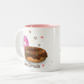 Bains de couleur mignonne Café Mug (Devant gauche)