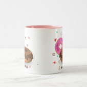 Bains de couleur mignonne Café Mug (Centre)