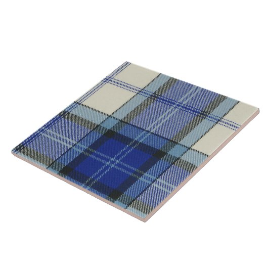 Baird Dress Blue Tartan Pset Tile Tegeltje (Zijkant)
