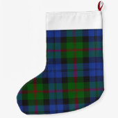 Baird Scottish Clan Tartan Pset Pattern Grote Kerstsok (Achterkant)