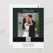 Baird Tartan Wedding Dank u Briefkaart (Voorkant / Achterkant)