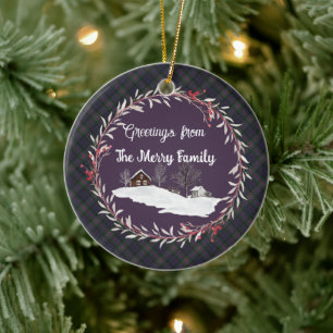 Baird Weathered Original Scottish Tartan Keramisch Ornament