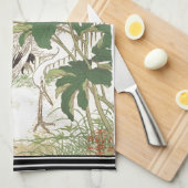 Bairei Japon Crane Bird Peony Serviette de cuisine (Quart Plié)