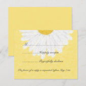 Baise blanche sur mariage jaune RSVP (Devant / Derrière)
