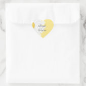 Baise blanche sur Stickers Mariage Jaune (Sac)