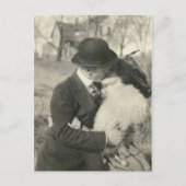 baiser avec une carte postale en fourrure (Devant)