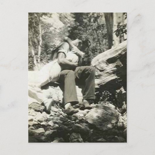 Baiser dans les bois carte postale (Devant)