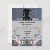 Baiser de diplôme Carte de voeux (Devant)