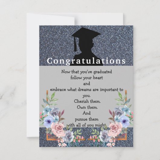 Baiser de diplôme Carte de voeux (Devant)