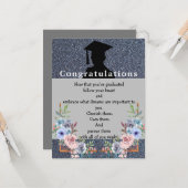 Baiser de diplôme Carte de voeux (Devant/Arrière en situation)