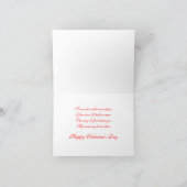 Baiser de la Saint-Valentin "à jamais" carte rouge (Intérieur)