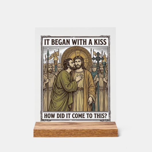 Baiser de trahison biblique vintage (Recto)